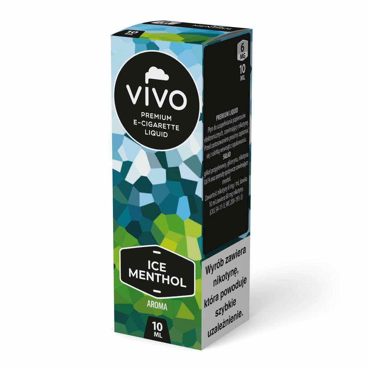 E-liquid VIVO - Ice Menthol Aroma 6mg (10ml)