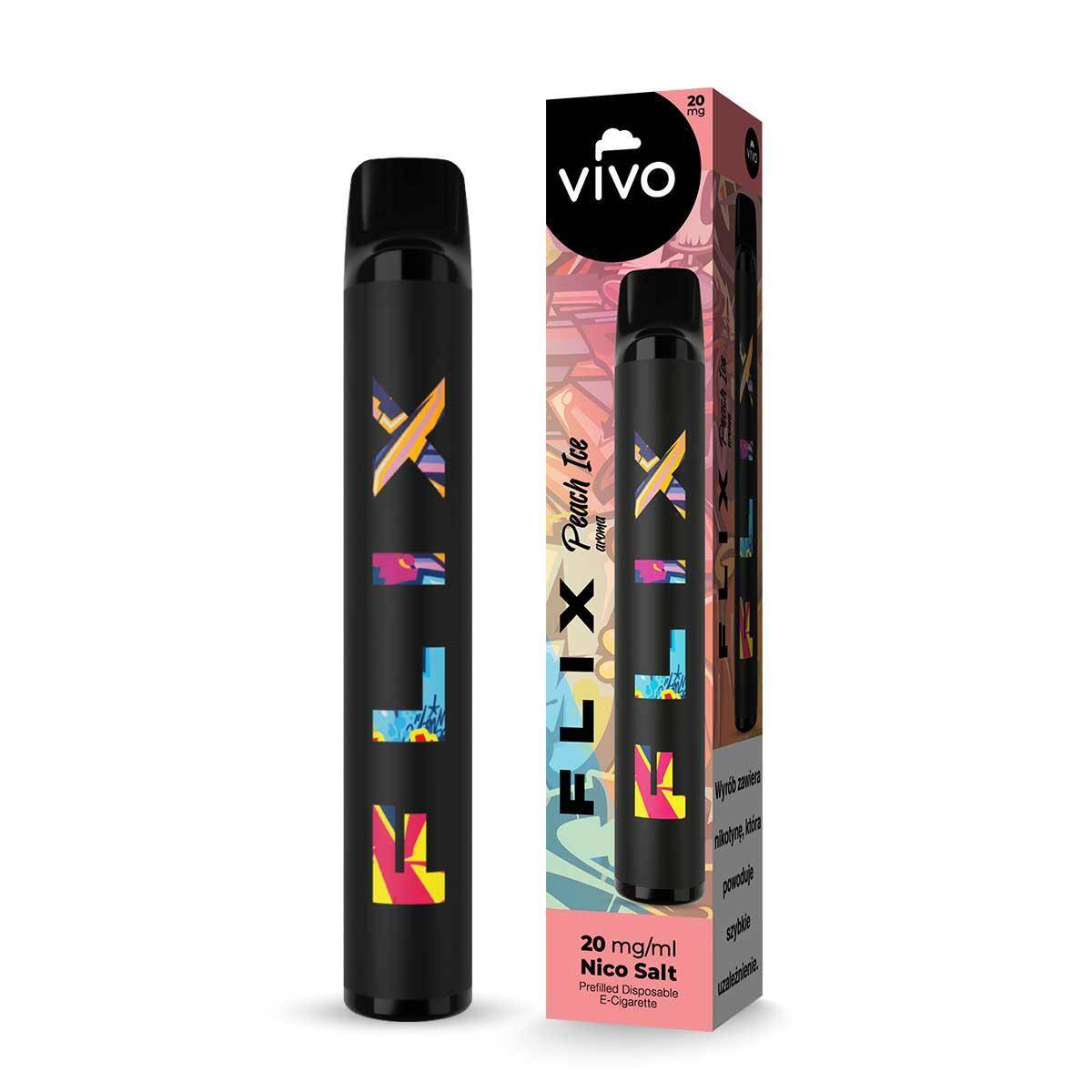 Disposable e-cigarette VIVO FLIX 700 - Peach Ice 20mg