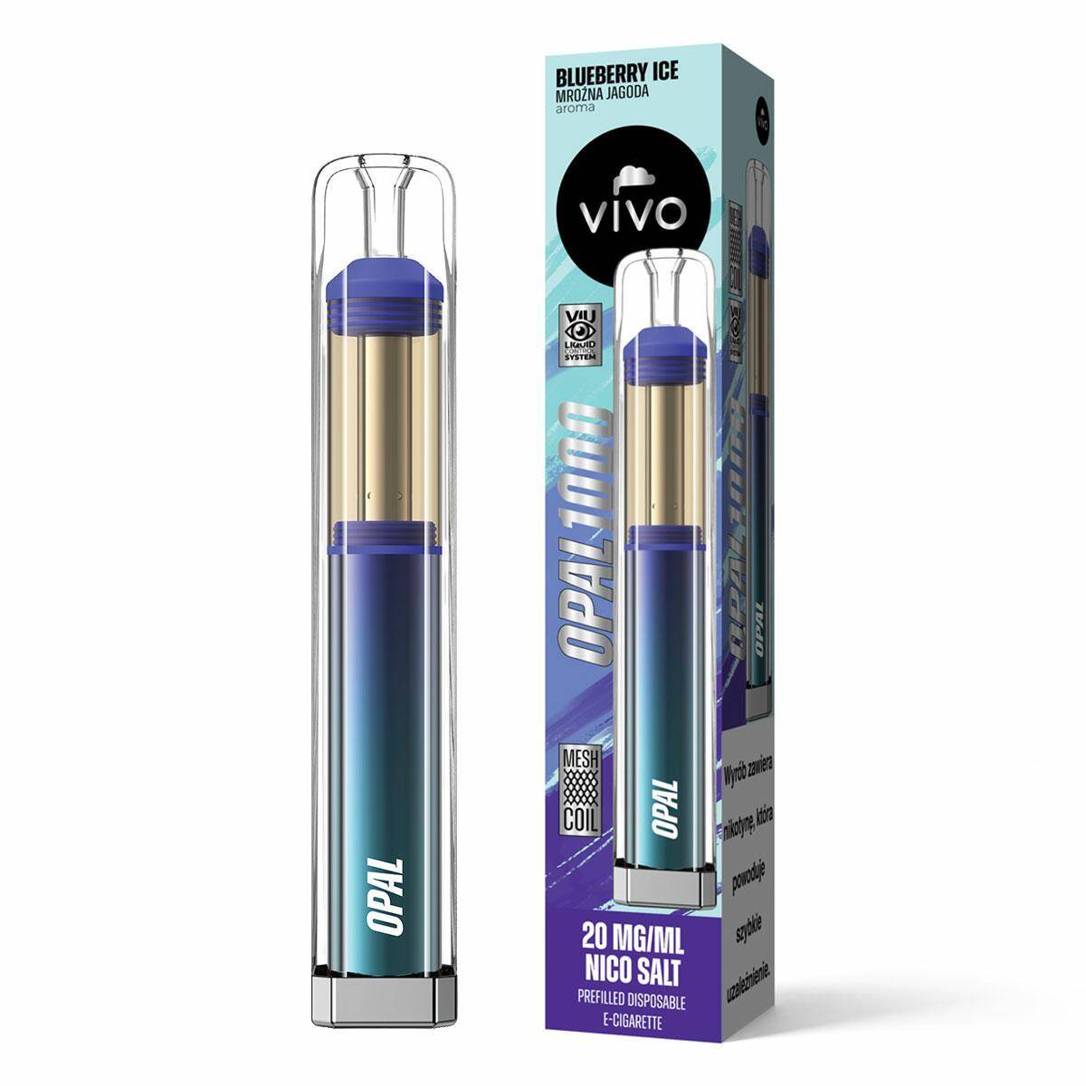 Disposable e-cigarette VIVO OPAL - Blueberry Ice 20mg