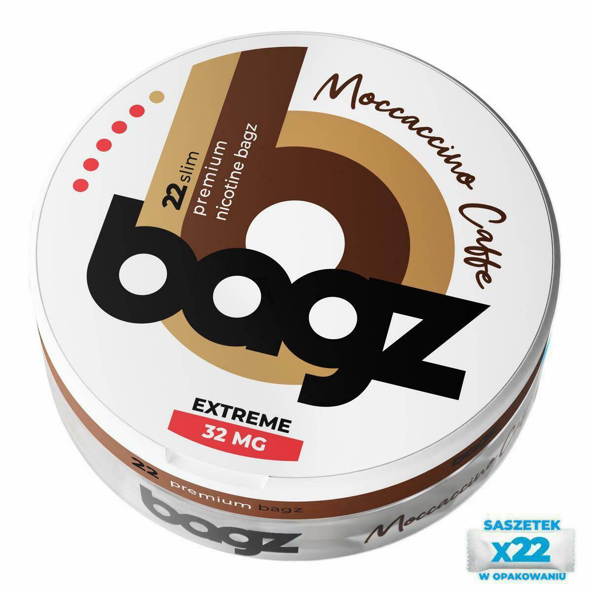 Saszetki nikotynowe BAGZ Moccaccino Caffe 32mg