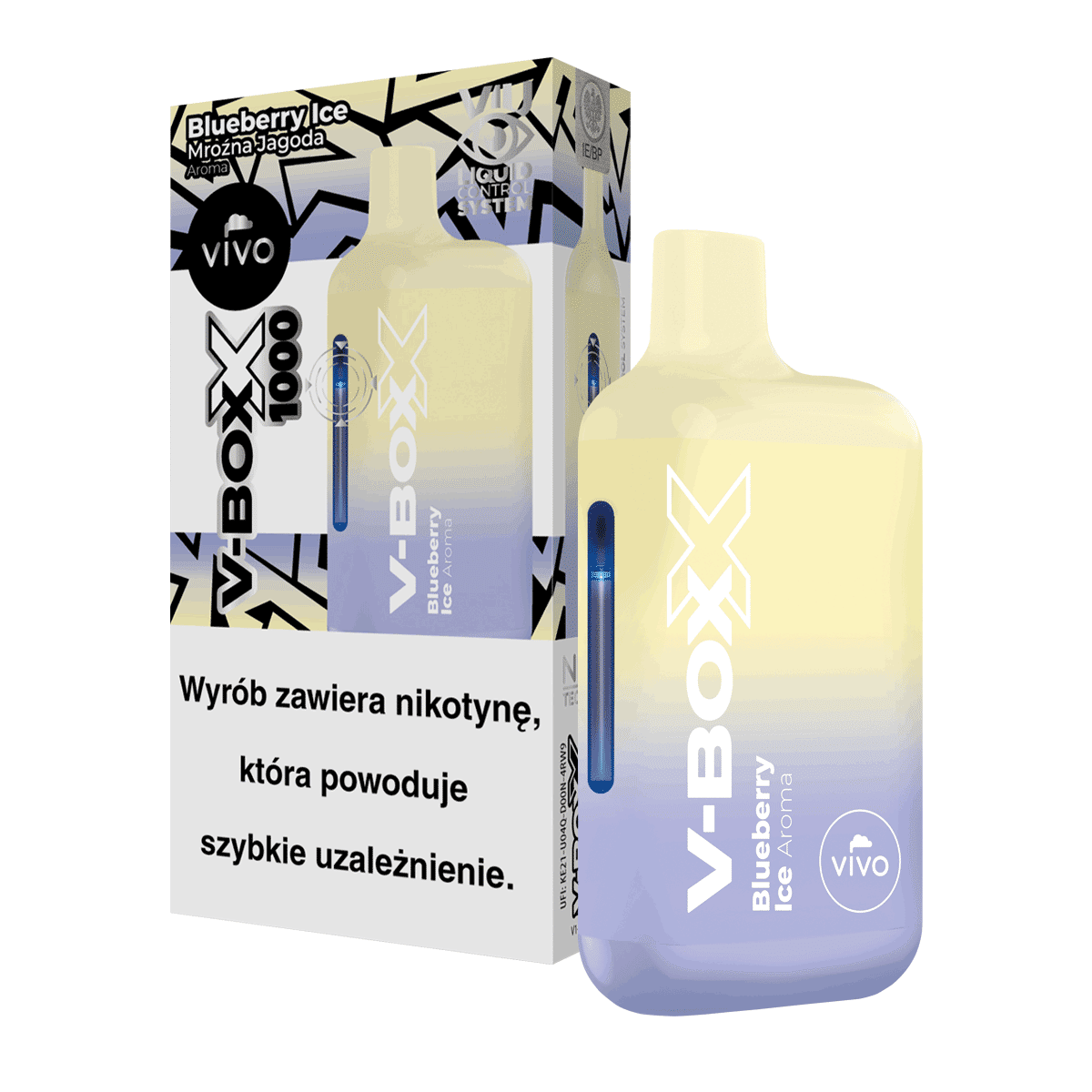 B25-E-papieros V-BOXX - Blueberry Ice 20mg