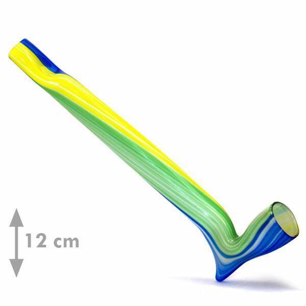 Small glass pipe 11 - Bent mix (12cm)