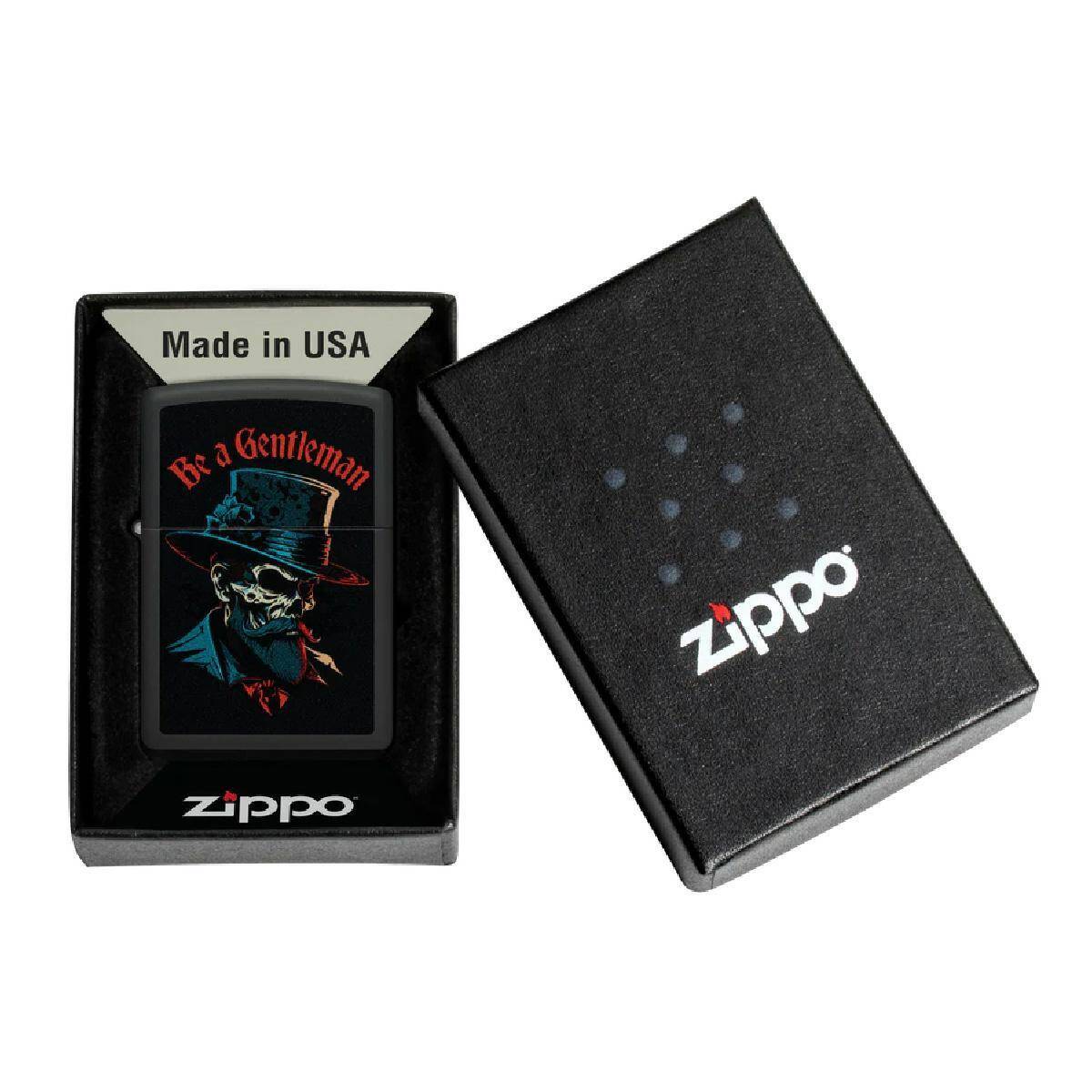 ZIPPO - BE A GENTLEMAN BLACK MATTE