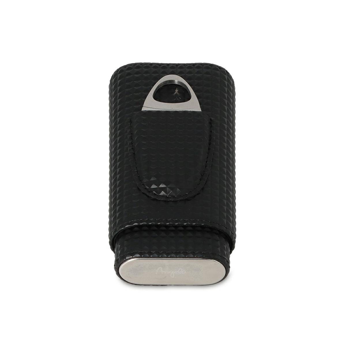 Angelo case for 2 cigars with cutter