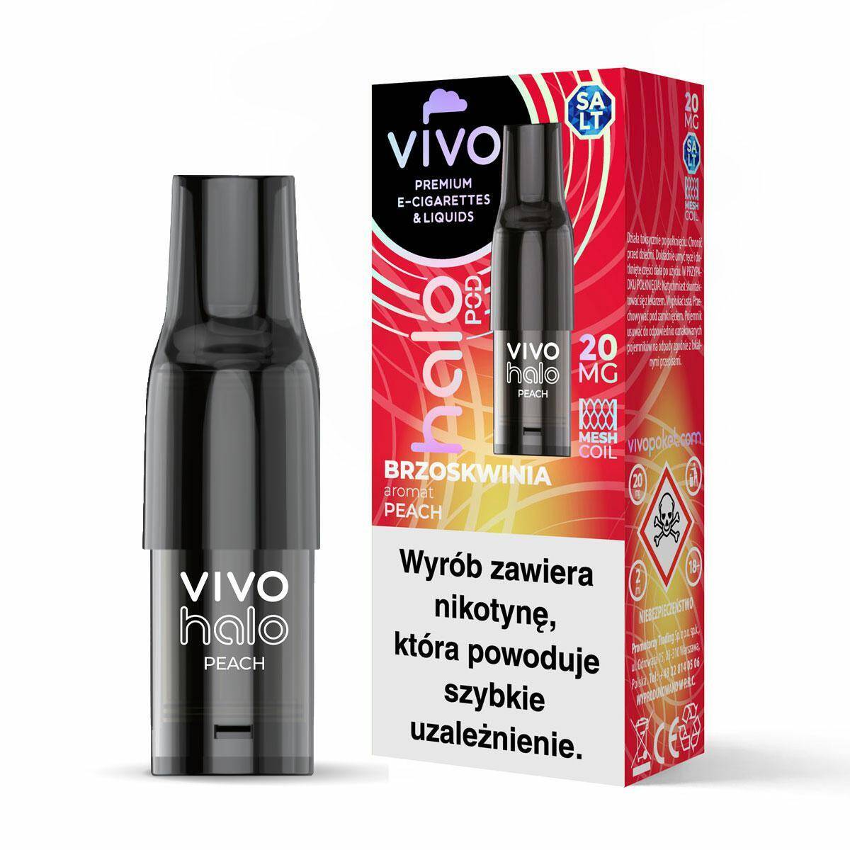 B25-VIVO HALO POKET POD-Peach 20mg (2ml)