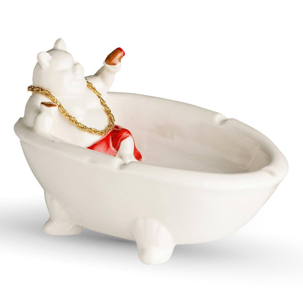 Bathtub ashtray white