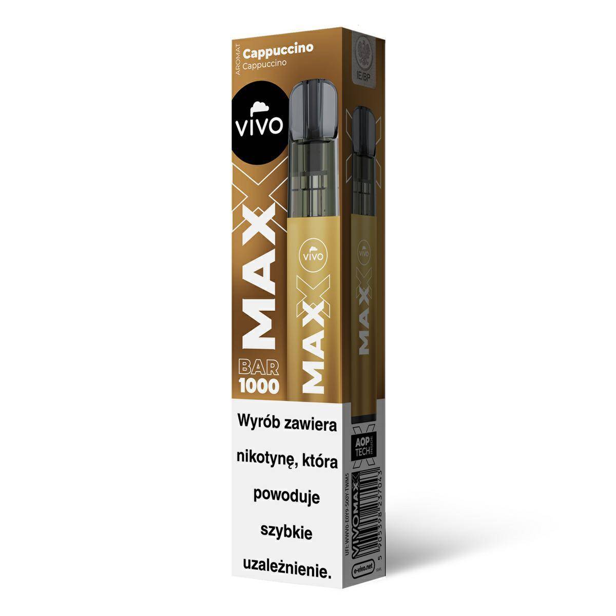 E-papieros VIVO MAXX - Cappuccino 20mg (Zdjęcie 2)