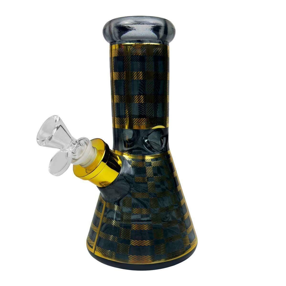 Bong pipe High Fly  (SI) - Black gold (w.20cm)