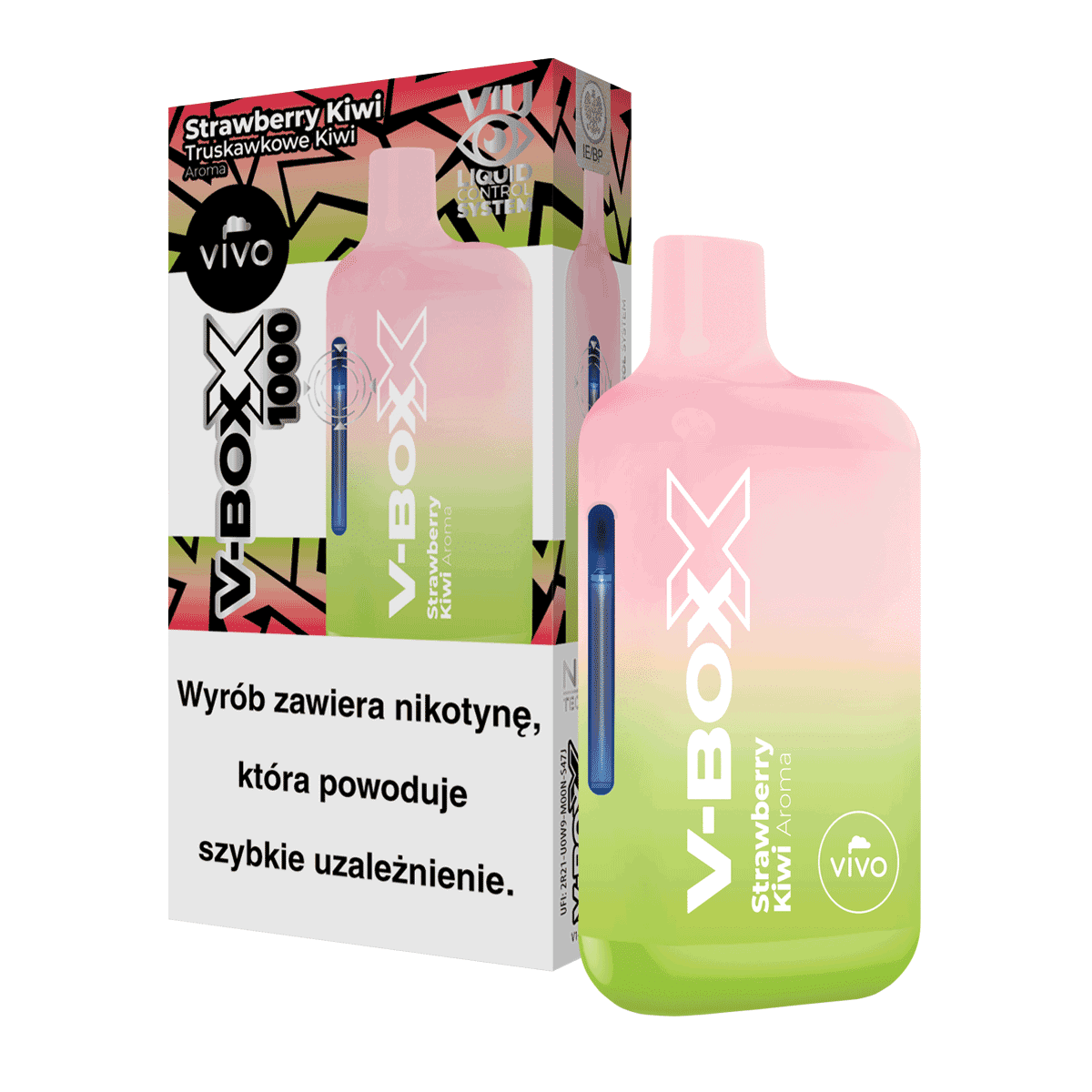 B25-E-papieros V-BOXX - Strawberry Kiwi 20mg