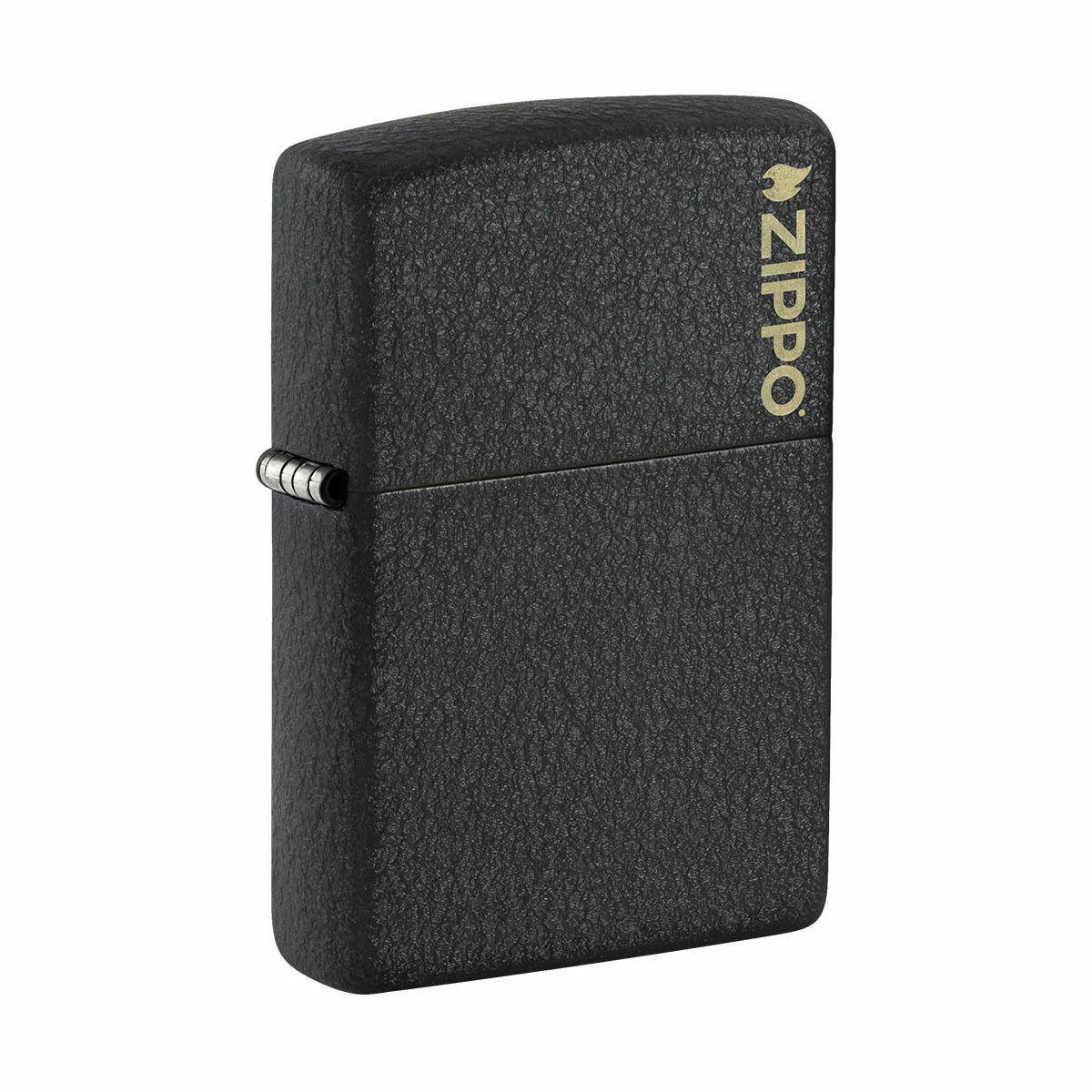 ZIPPO - BLACK CRACKLE LOGO