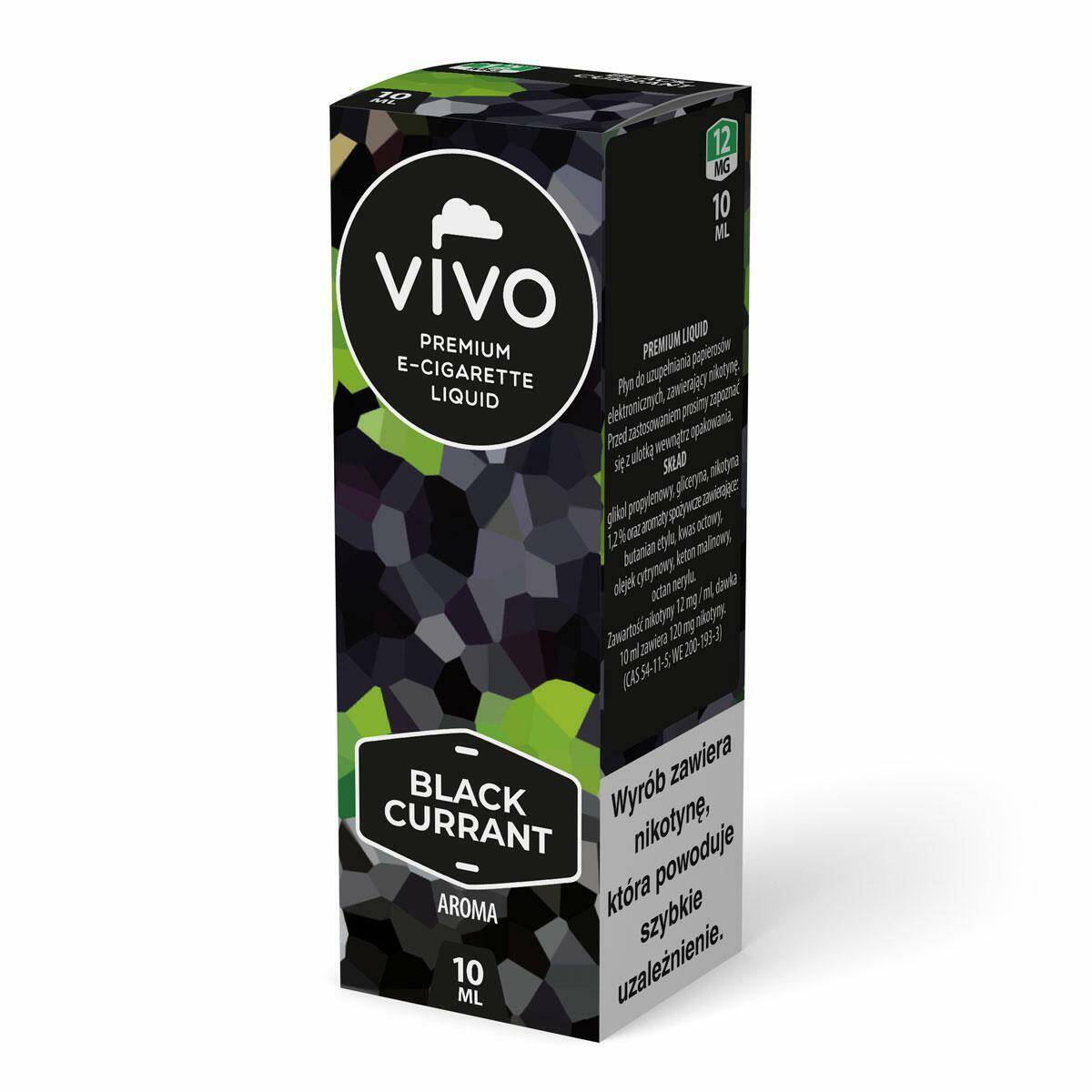 E-liquid VIVO - Black Currant Aroma 12mg (10ml)