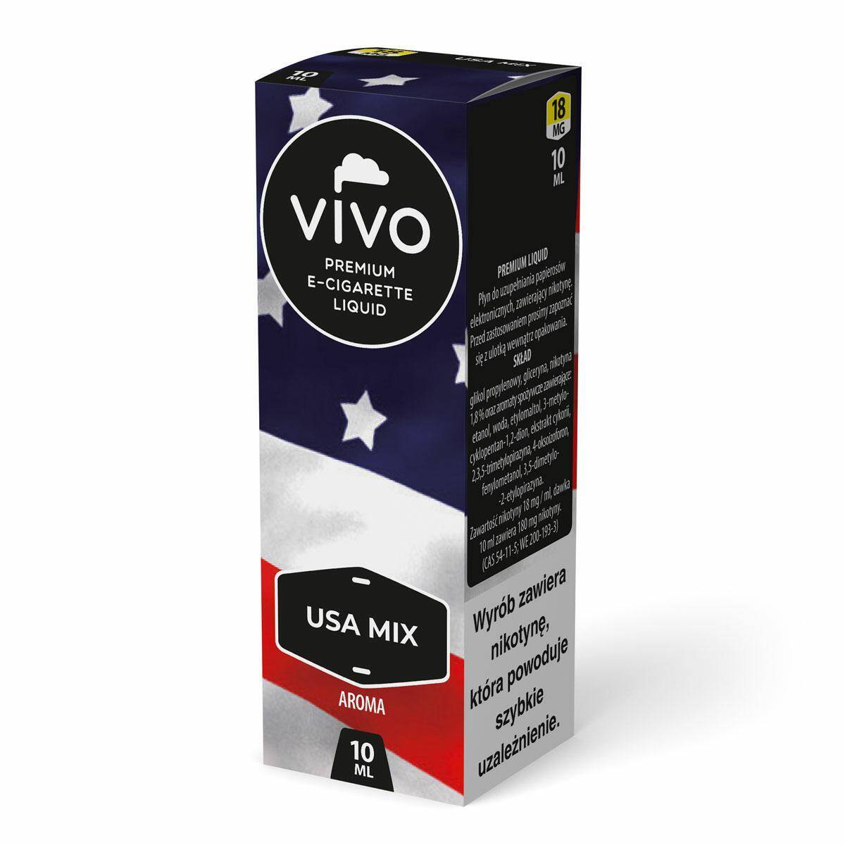 B25-E-liquid VIVO - USA MIX 18mg (10ml)