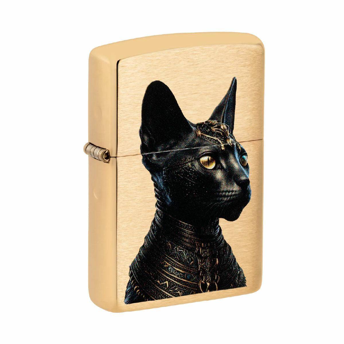 ZIPPO - EGYPTIAN CAT BRASS BRUSHED
