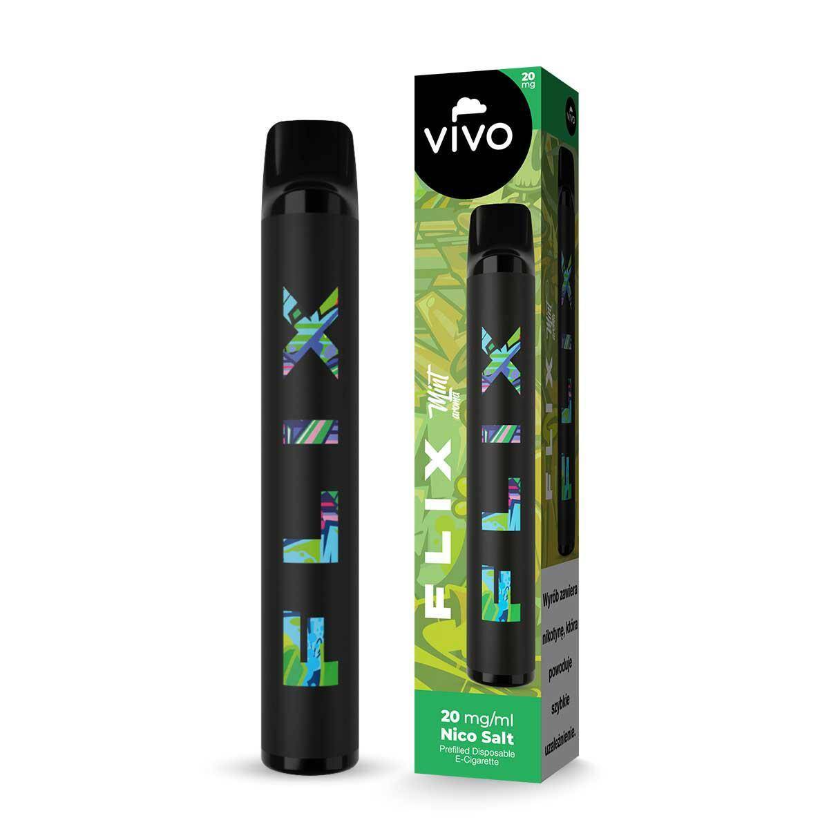 Disposable e-cigarette VIVO FLIX 700 - Mint 20mg