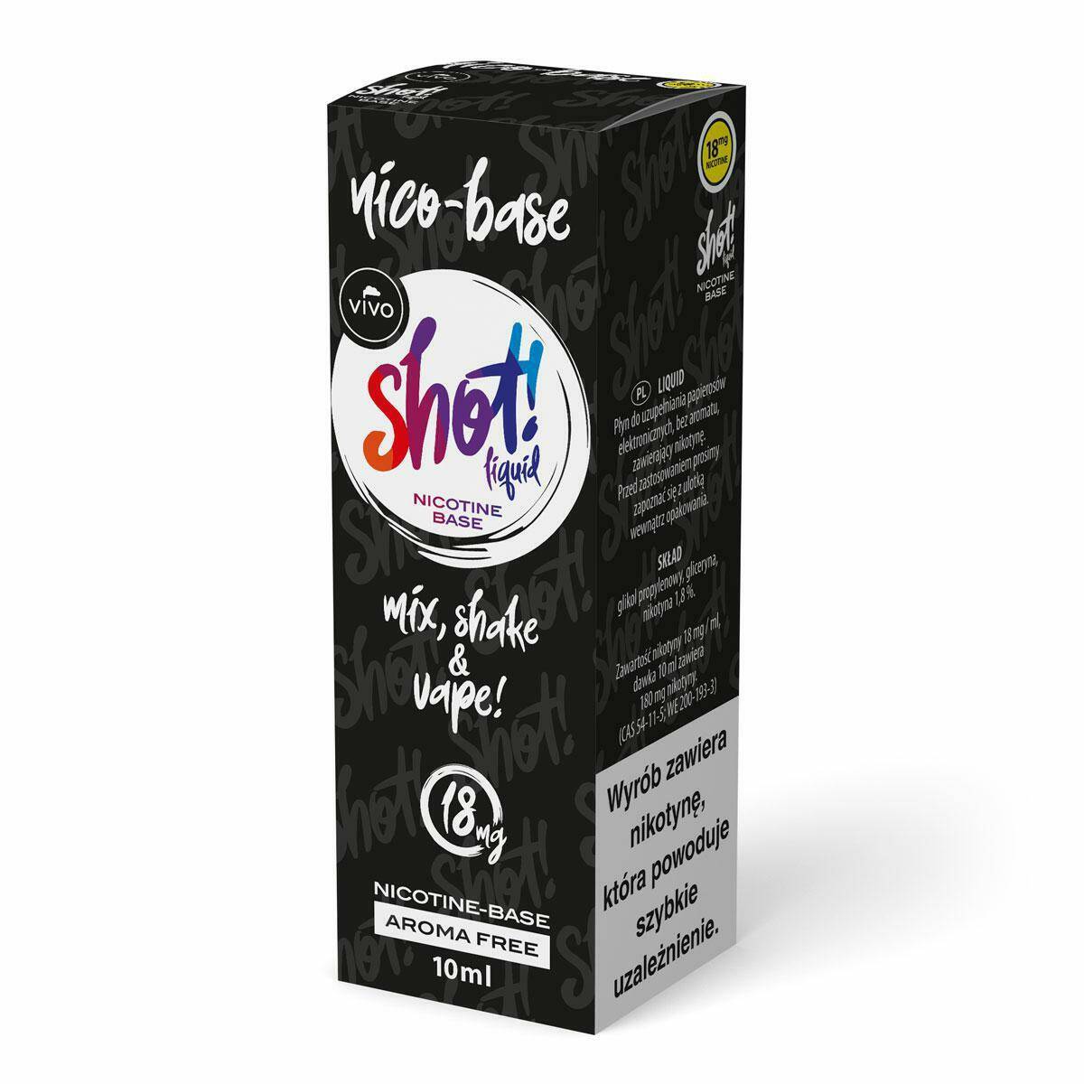 B25-E-liquid VIVO Shot - NicoBase 18mg