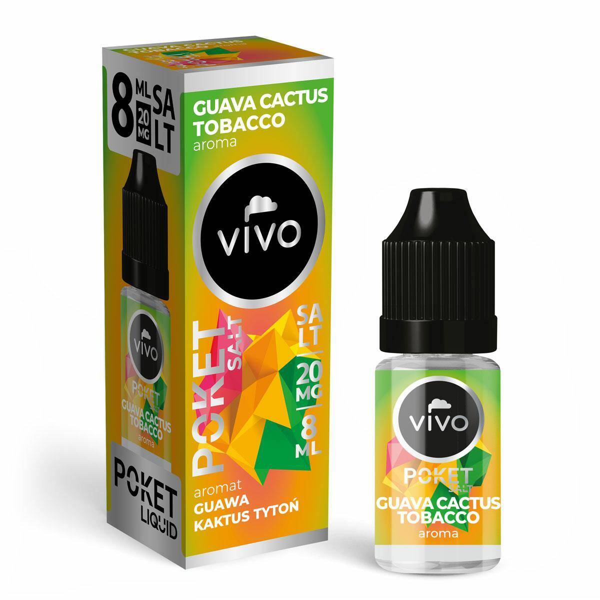 B25-E-liquid VIVO POKET - Guava Cactus Tobbaco x4 20mg (8ml)