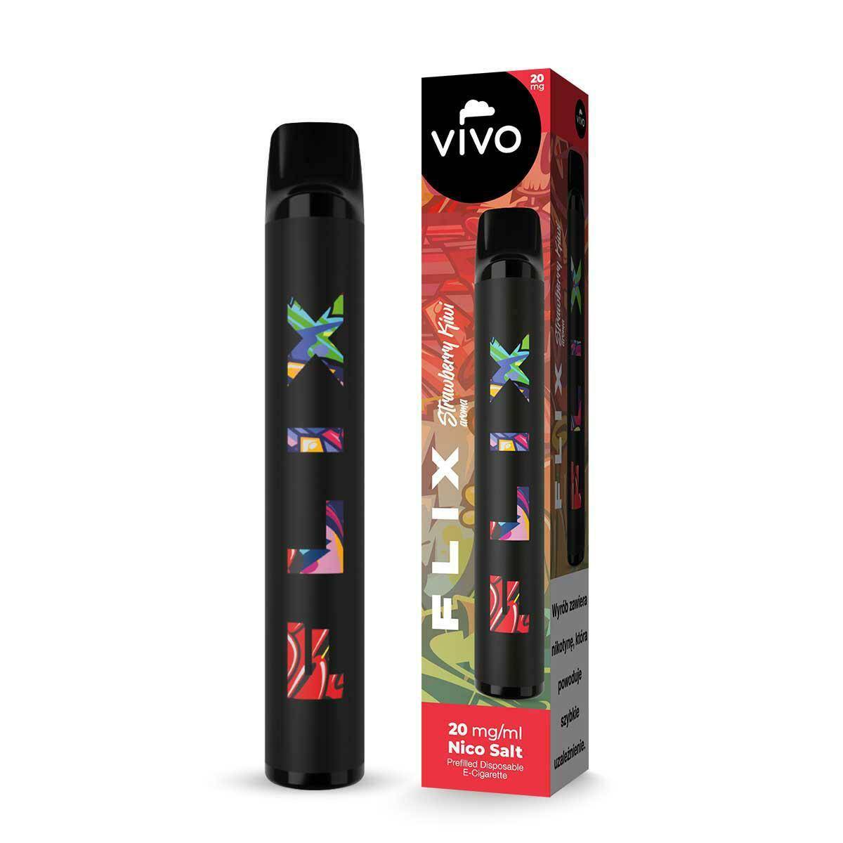 Disposable e-cigarette VIVO FLIX 700 - Strawberry-Kiwi 20mg