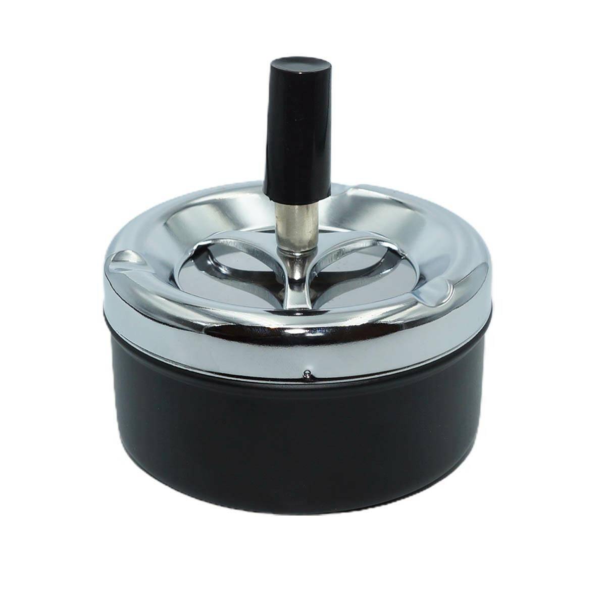 Swivel ashtray - Black (Ø9,5cm)