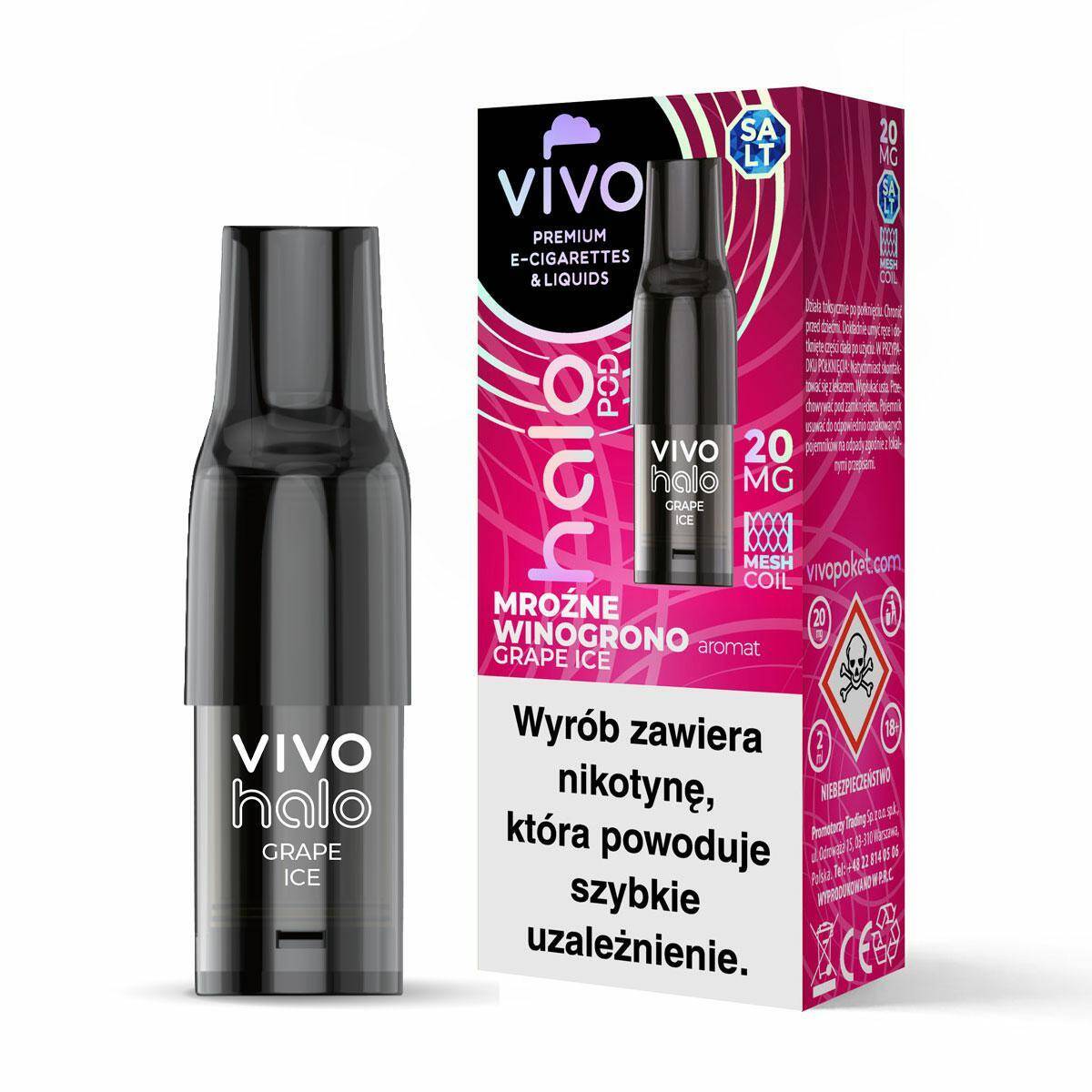 B25-VIVO HALO POKET POD-Grape 20mg (2ml)
