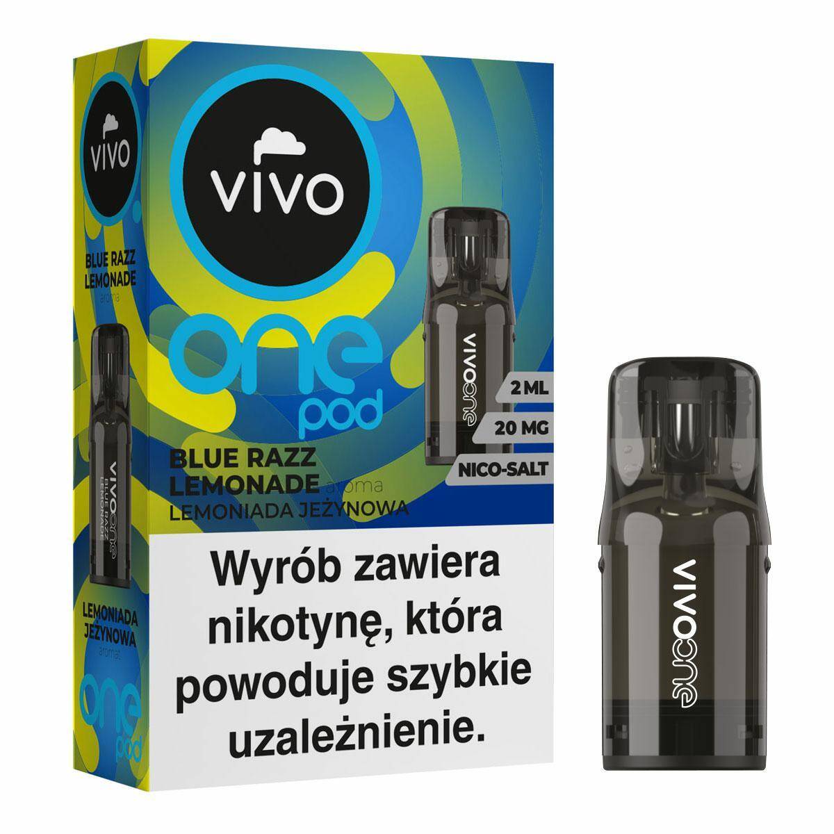 B25-VIVO ONE POD - Blue Razz Lemonade 20mg (2ml)