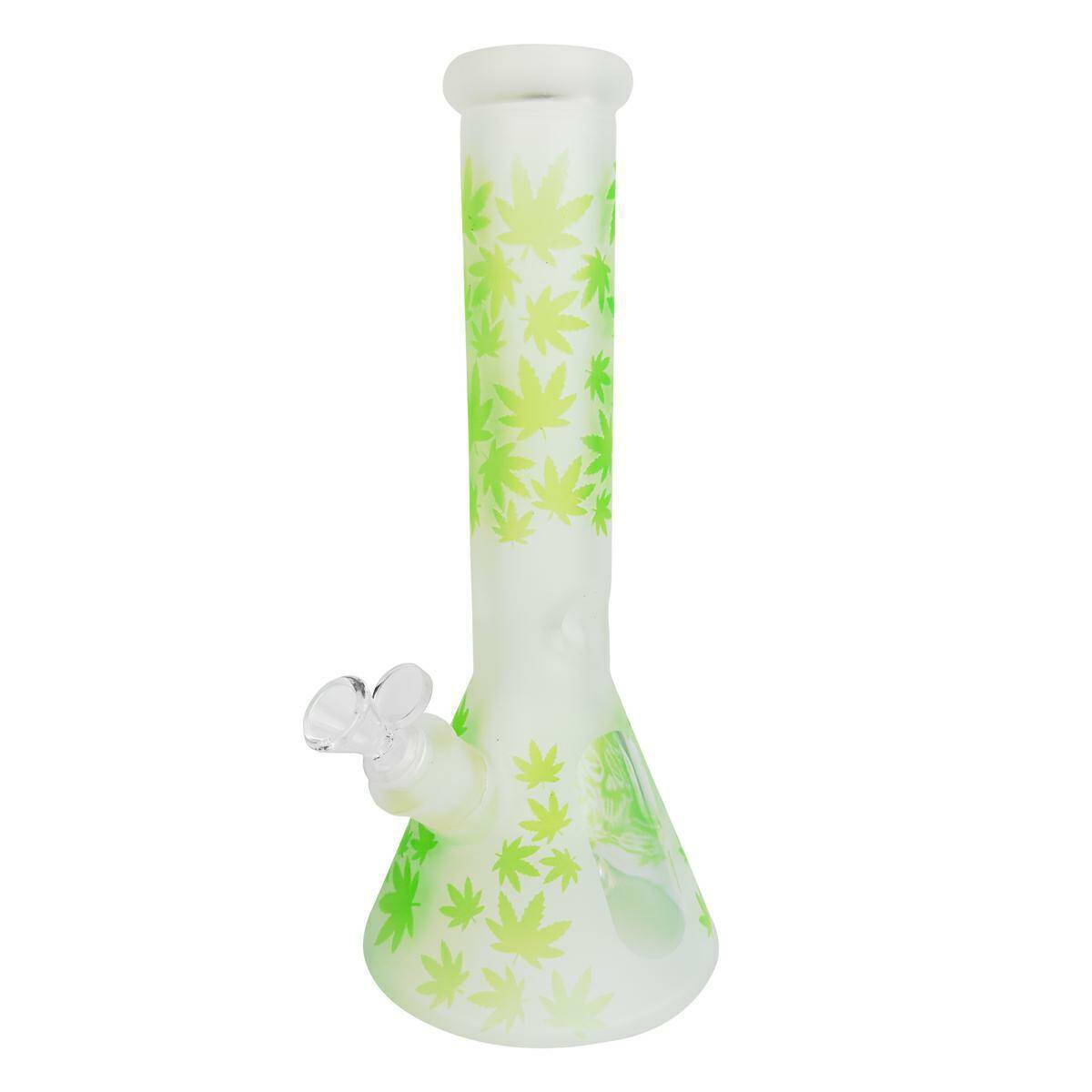Bong pipe High Fly (SI) - Green Leaves (w.32cm)