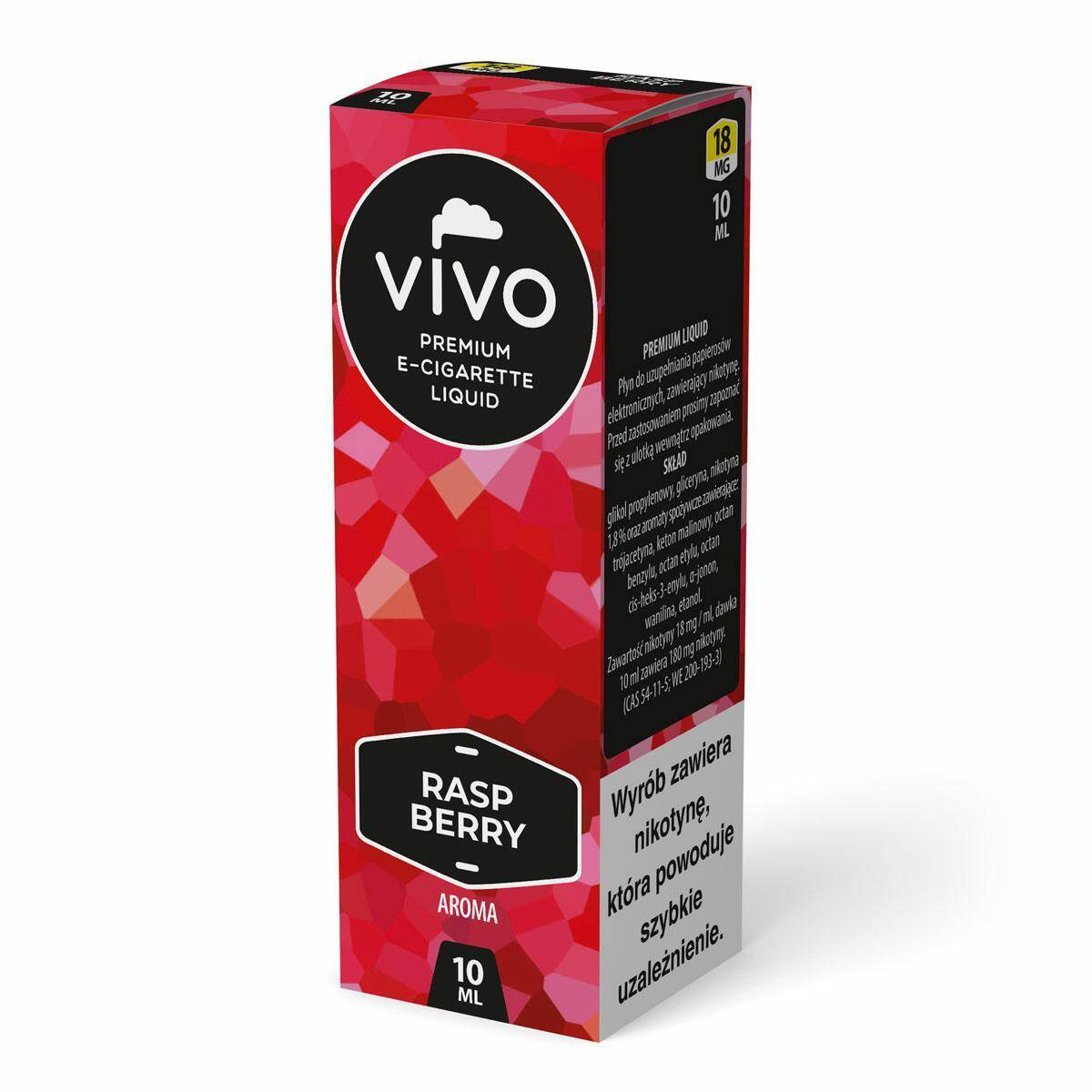 B25-E-liquid VIVO - Raspberry Aroma 18mg (10ml)