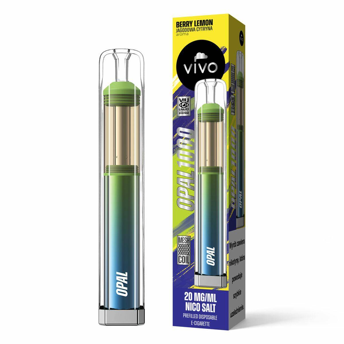 Disposable e-cigarette VIVO OPAL - Berry Lemon 20mg