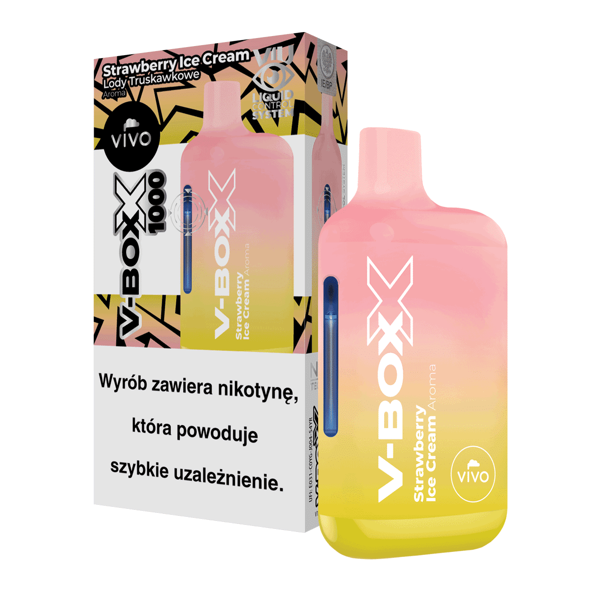 B25-E-papieros V-BOXX - Strawberry Ice Cream 20mg