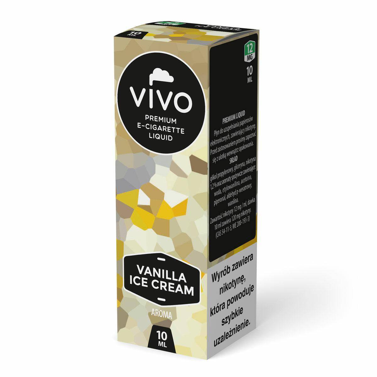 E-liquid VIVO - Vanilla Ice Cream Aroma 12mg (10ml)