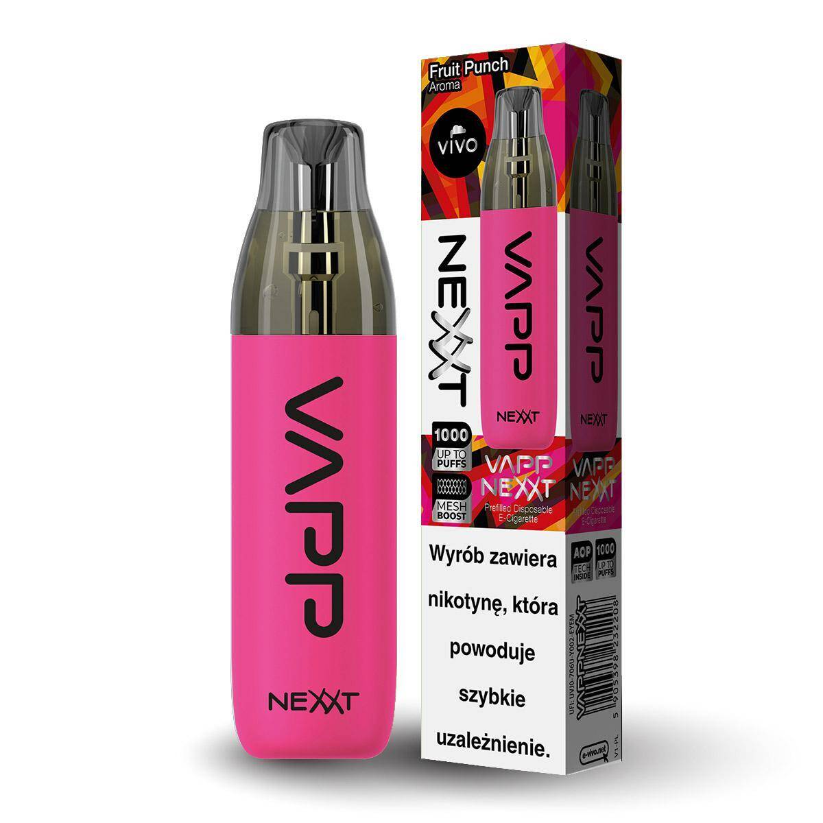 Disposable e-cigarette VIVO Nexxt - Fruit Punch 20mg