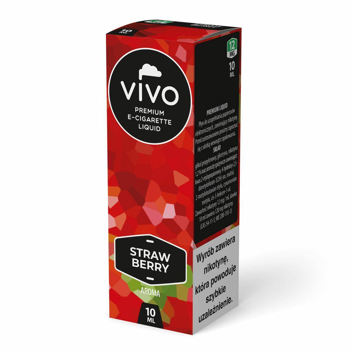 E-liquid VIVO - Strawberry Aroma 12mg (10ml)