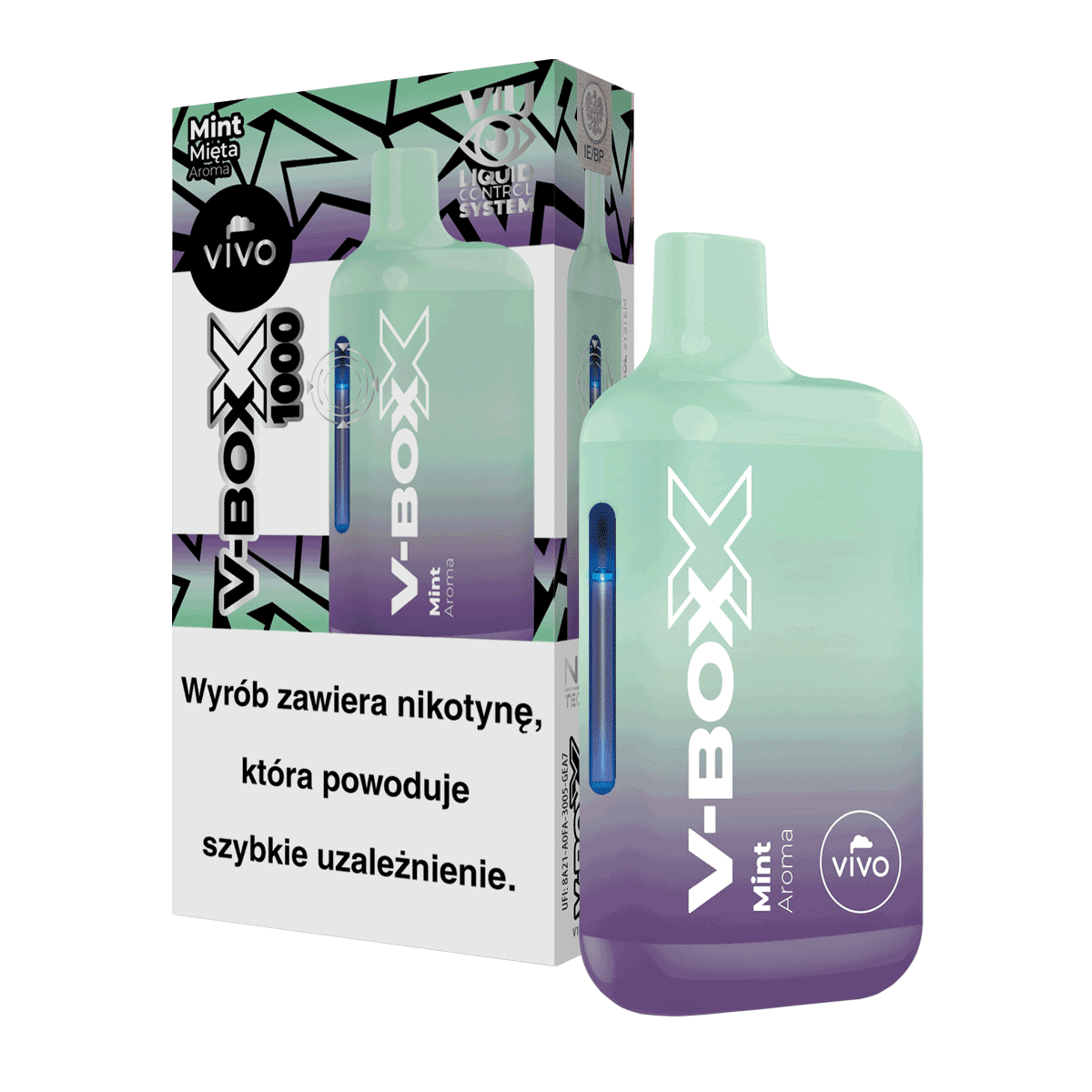 B25-E-papieros V-BOXX - Mint 20mg