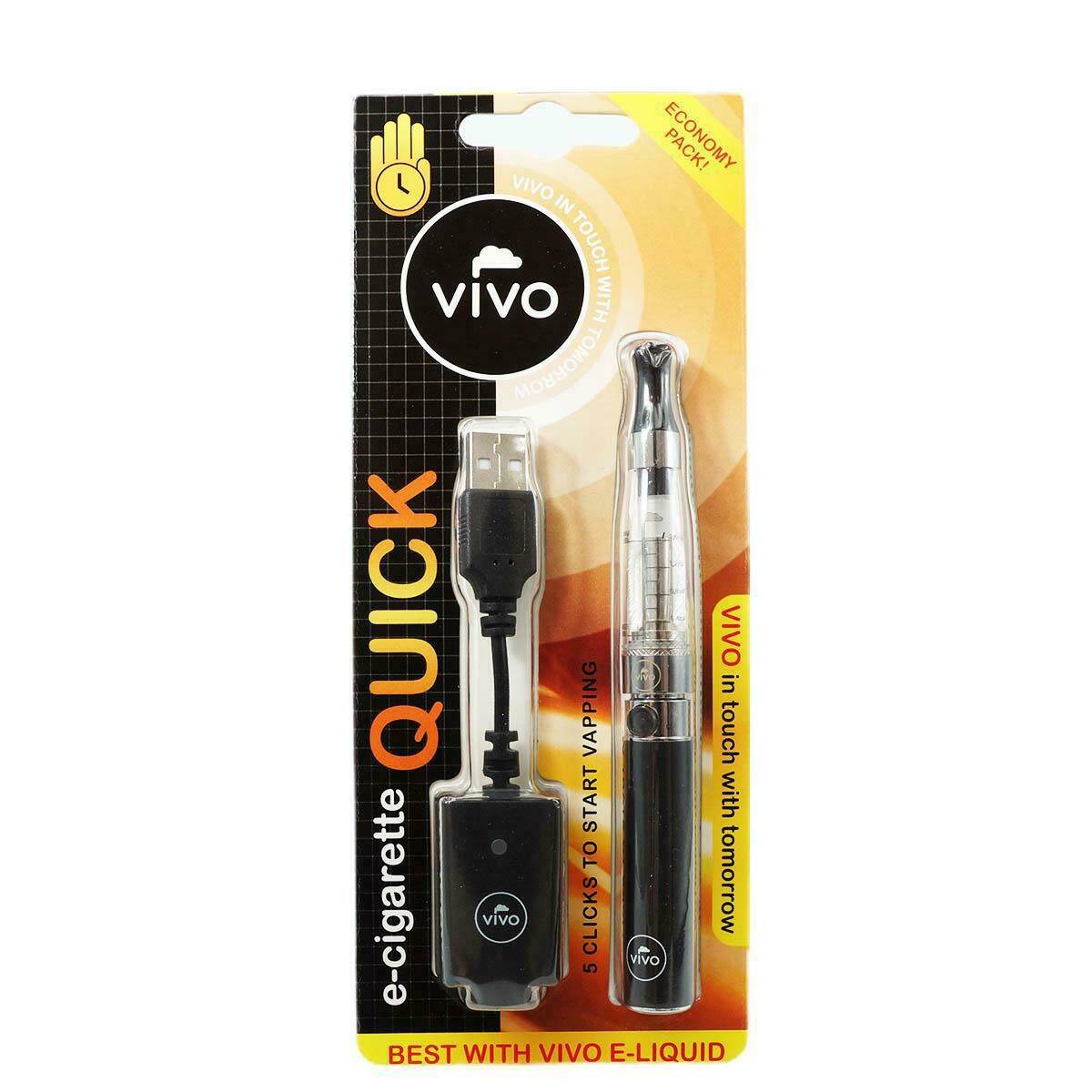 E-Cigarette VIVO QUICK (Black/Clear)