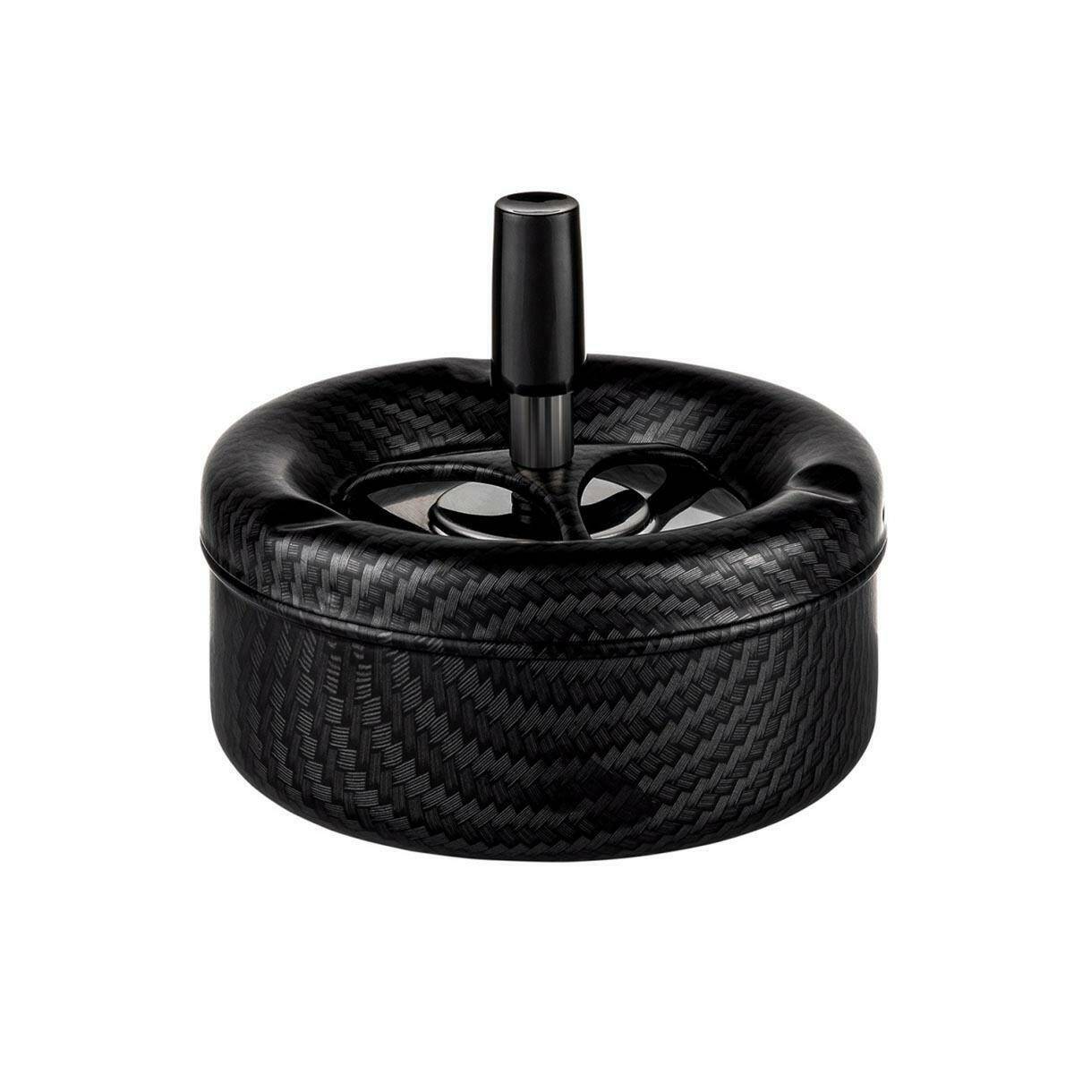 SEL-Swivel ashtray 11cm Black
