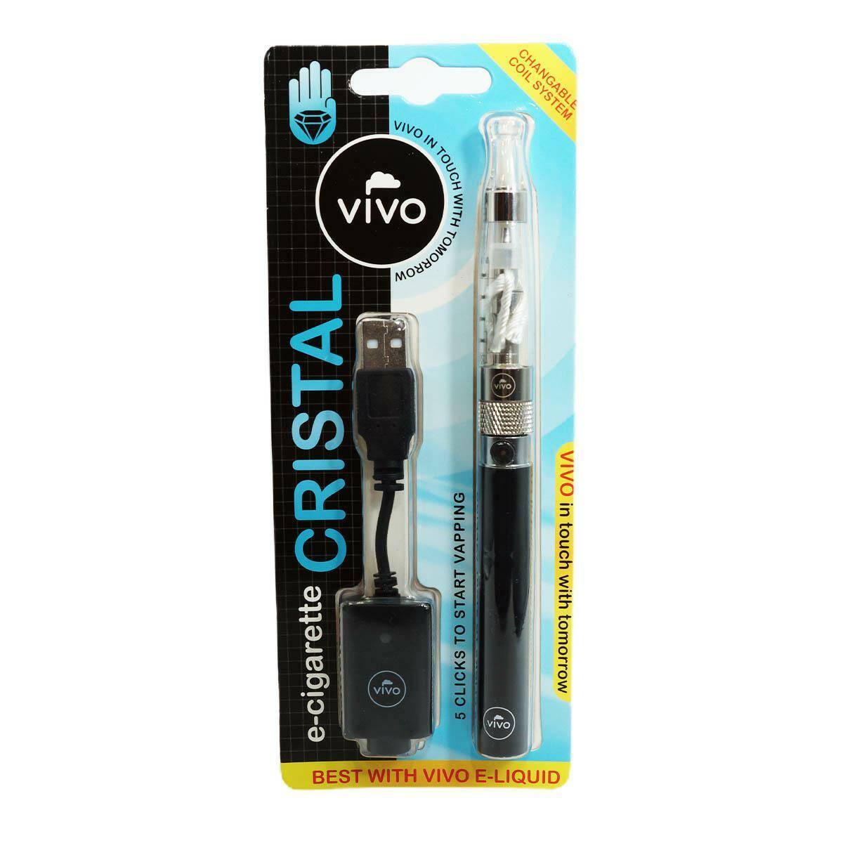 E-papieros VIVO CRISTAL (Black/Clear)