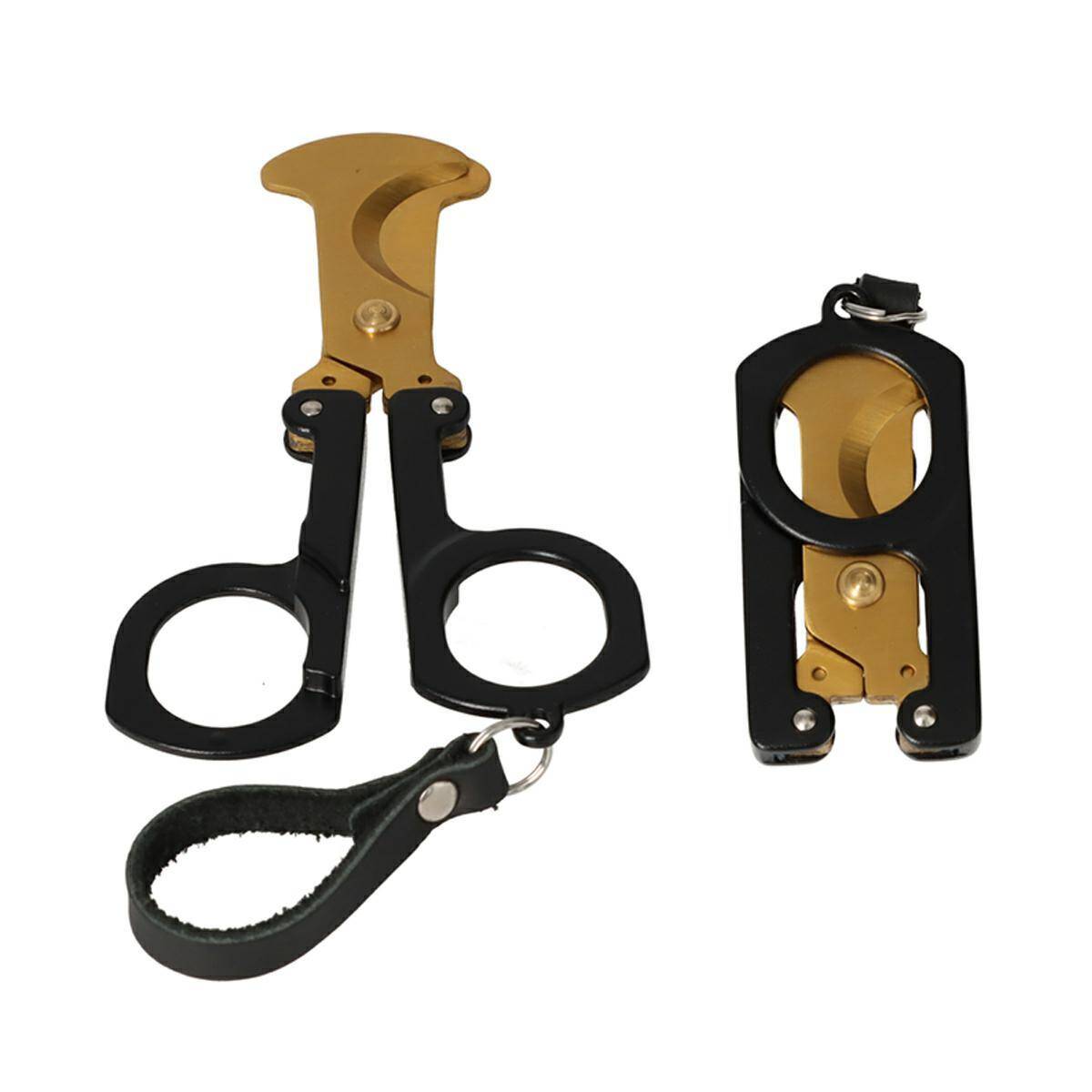 Nożyce cygarowe składane black/gold