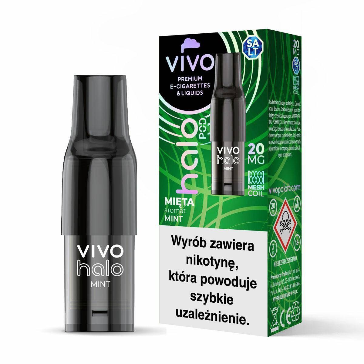 B25-VIVO HALO POKET POD-Mint 20mg (2ml)