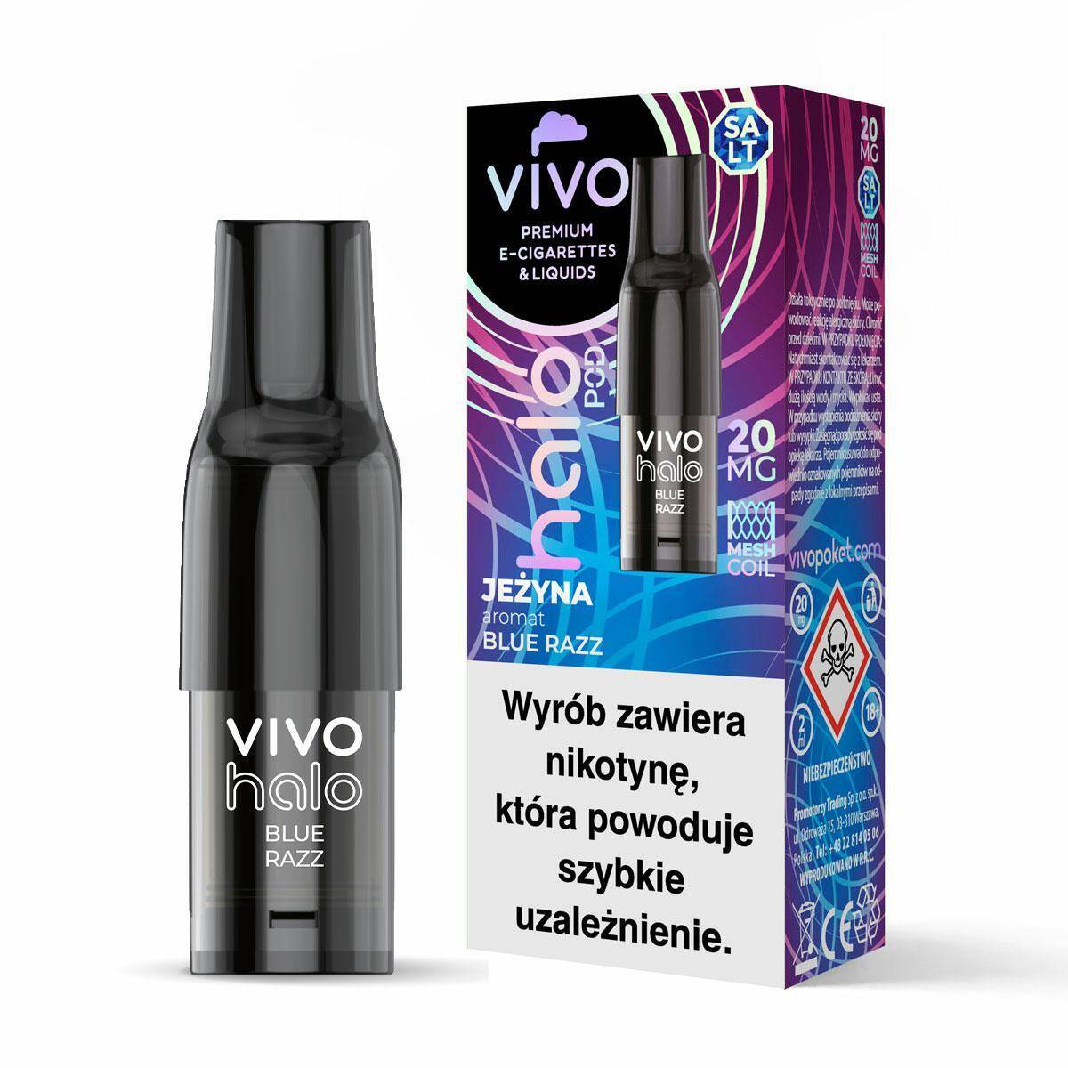 VIVO HALO POKET POD-Blueberry Razz 20mg (2ml) (Zdjęcie 1)