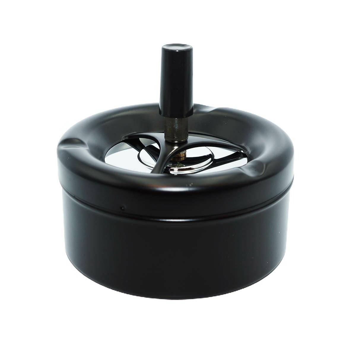 Swivel ashtray -  Black (11cm)