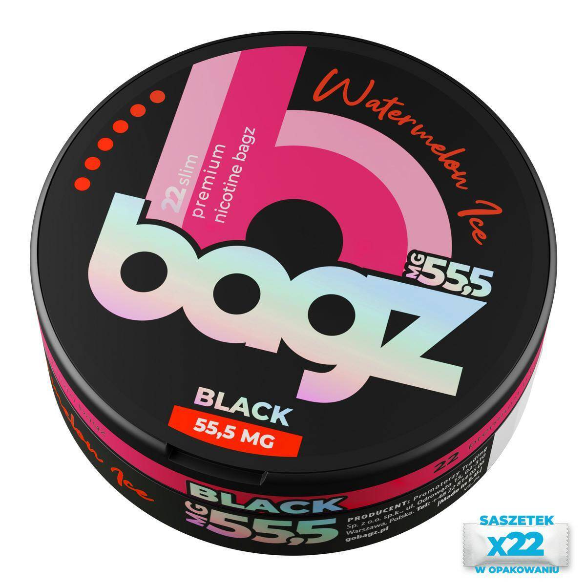Saszetki nikotynowe BAGZ Watermelon Ice 55,5mg