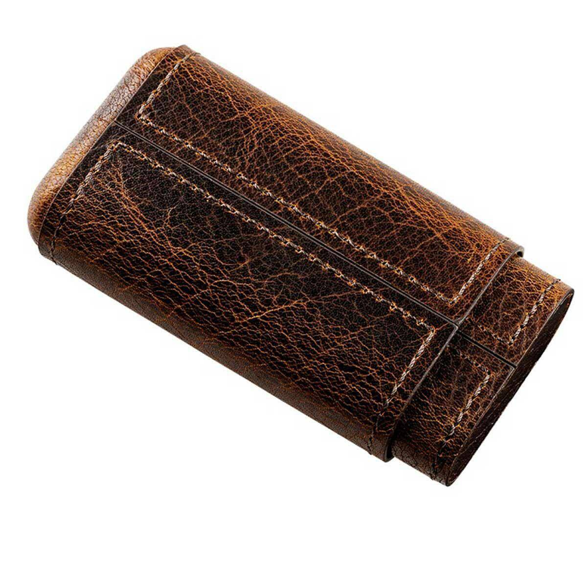 SEL-Angelo Cases for 3 cigars skóra/drewno