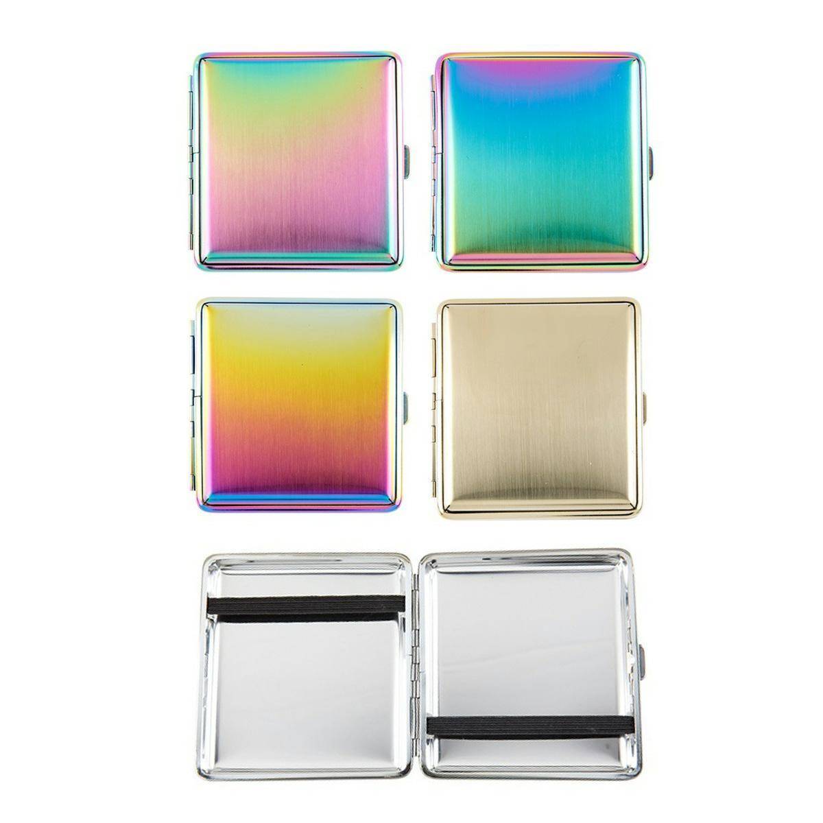 Papierośnica metal rainbow mix