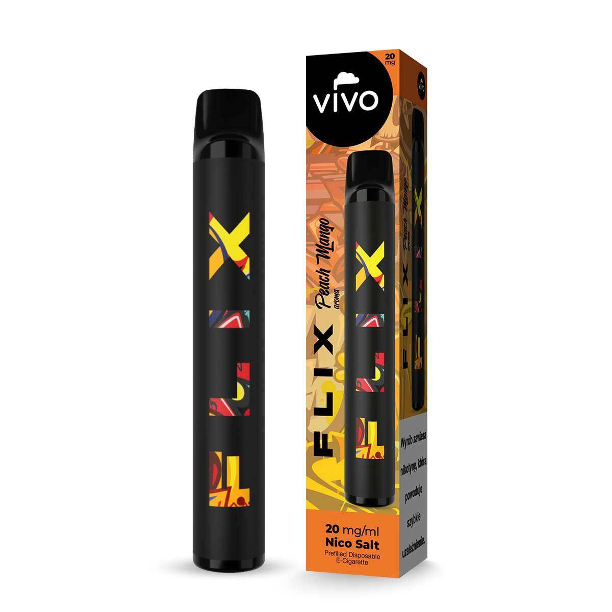 Disposable e-cigarette VIVO FLIX 700 - Peach Mango 20mg