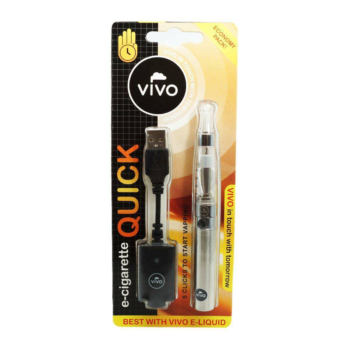 E-Cigarette VIVO QUICK (Silver/Clear)