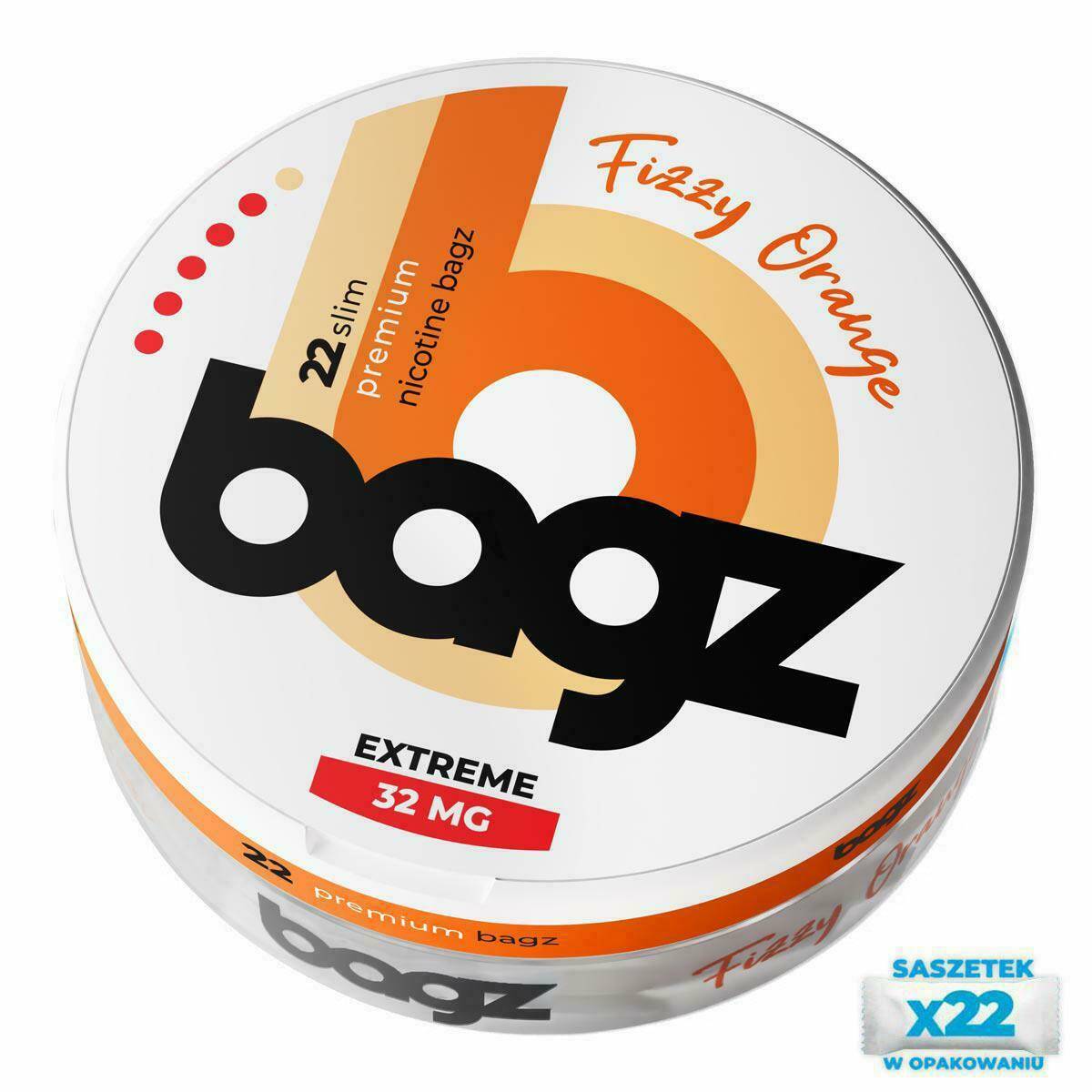 Nicotine Pouches BAGZ Fizzy Orange 32mg