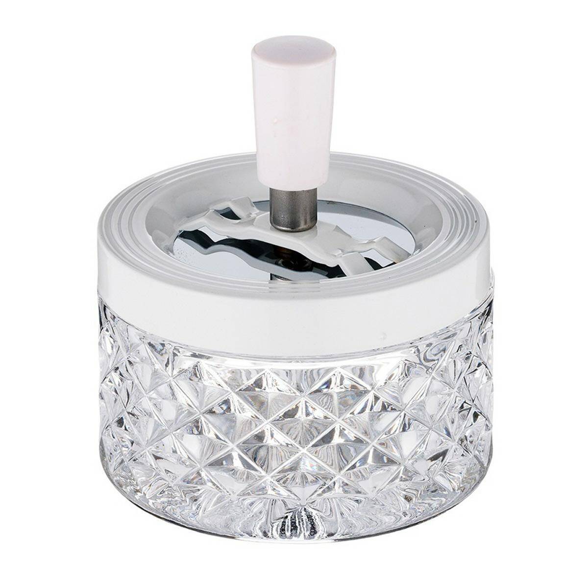 Angelo glass ashtray white